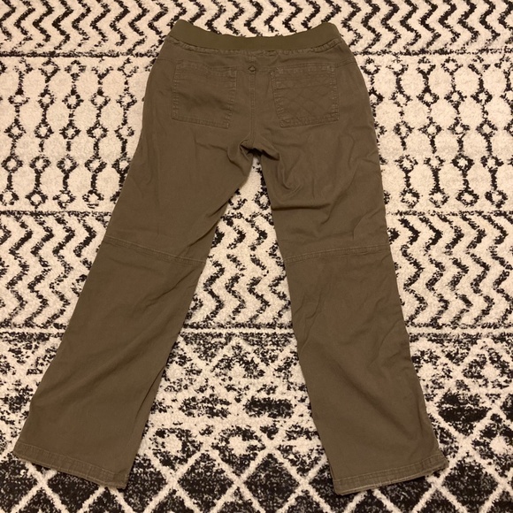 prAna Women's Avril Pant M Olive Green Hiking Walking Casual Outdoor Climbing - Picture 2 of 13